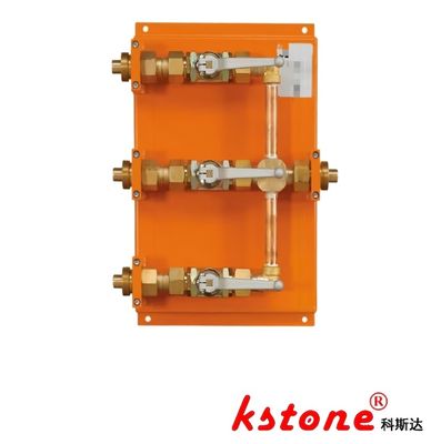 ওয়ান টার্ন মাল্টি গ্যাস ডিস্ট্রিবিউটর, 1 ইনলেট এবং 3 আউটলেট সহ, মাল্টি চ্যানেল কনভার্টার